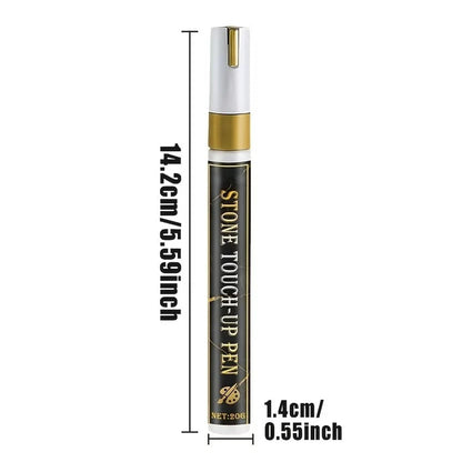 Golden Tombstone Marker Pen for Restoring Faded Grave Inscriptions
