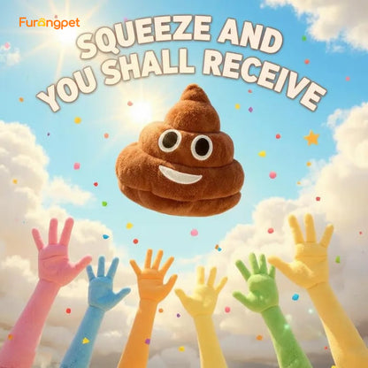 💩🤣 Farting Plush Poop Toy with Sound for Kids & Pets