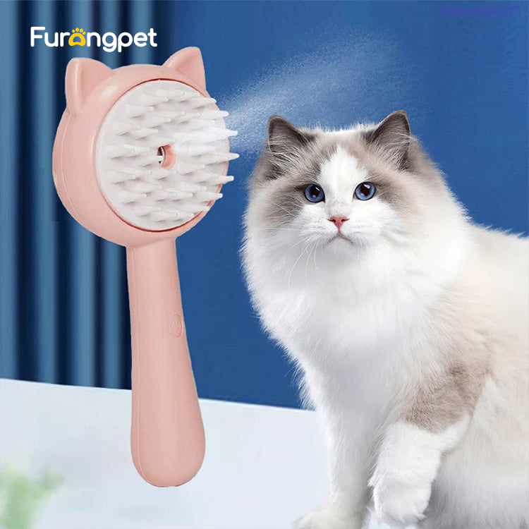 Rechargeable Mist Pet Grooming Brush for Dogs & Cats