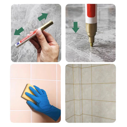 Waterproof & Anti-Mould Tile Grout Repair Pen!