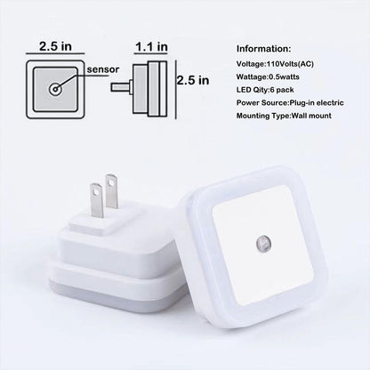 Plug-In Wall Mount Night Light – Safe, Energy-Efficient, and Easy to Use