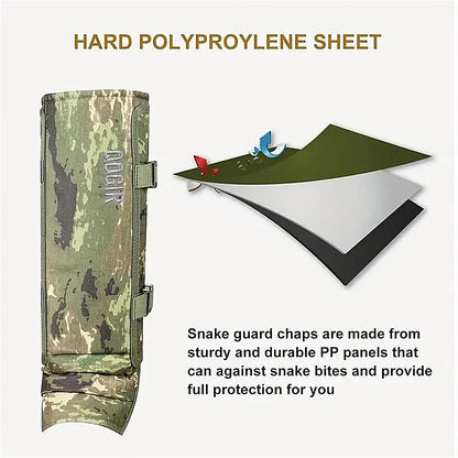 Unisex Outdoor Anti-Snake Gaiters, Durable Fabric for Trekking & Hunt
