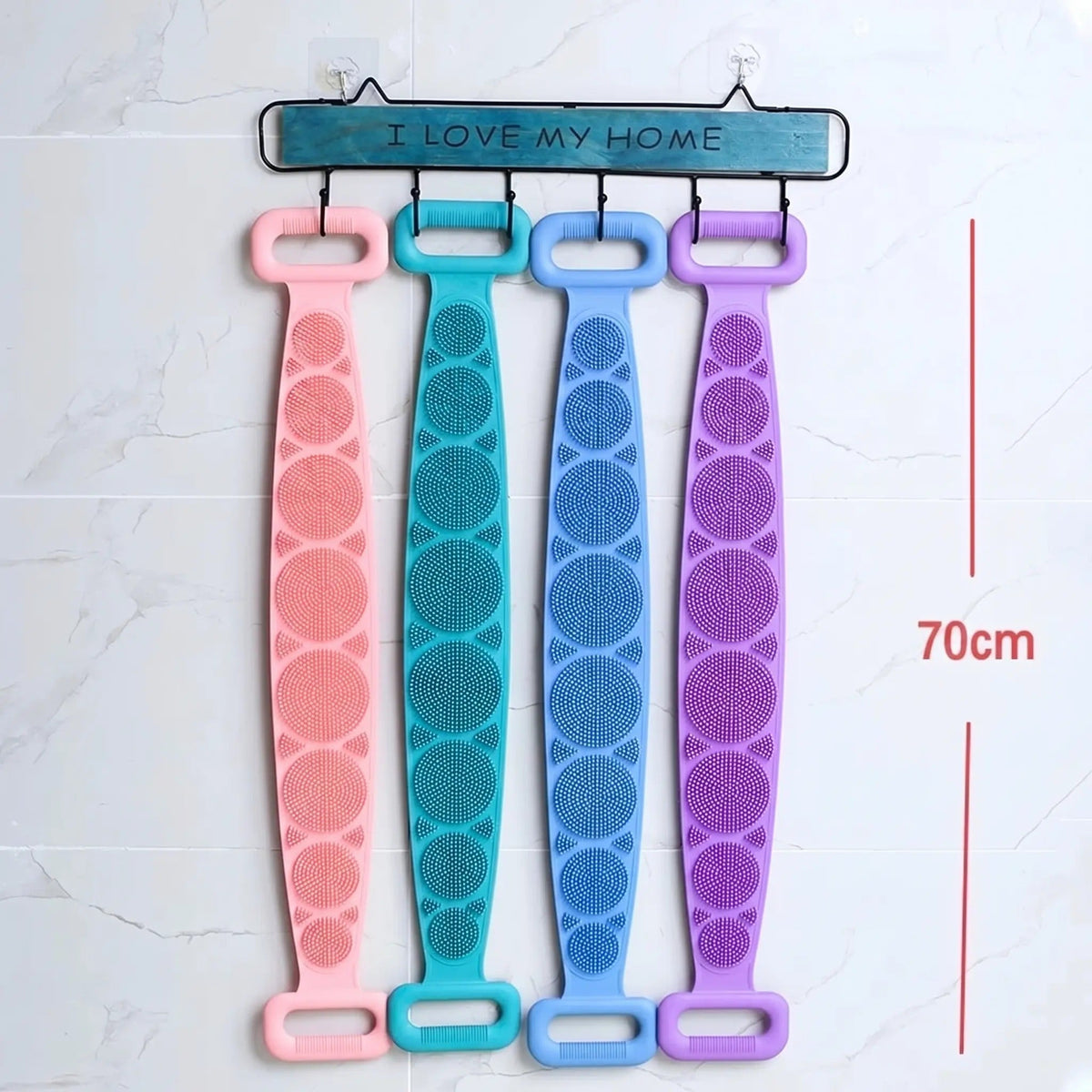 🛁 2-in-1 Double-Sided Silicone Back Scrubber