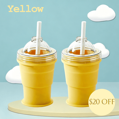 Collapsible Silicone Ice Ball Drinking Cup