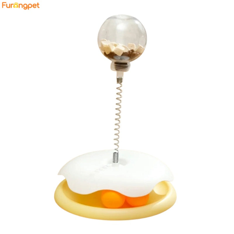 Cat Puzzle Food Leaking Ball Toy – Interactive Treat Feeder for Cats and Dogs