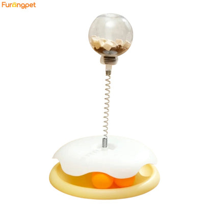 Cat Puzzle Food Leaking Ball Toy – Interactive Treat Feeder for Cats and Dogs