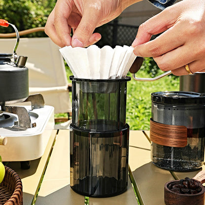 Portable Manual Press Coffee Maker, Ideal for Travel, Outdoor & Fishing
