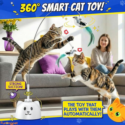 Interactive Flying Bird Cat Toy – USB Rechargeable, Motion Activated Self-Play Teaser for Indoor Cats