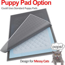 Cat Litter Box Mat: Waterproof Kitty Cat Litter Trapping Mat, Easy-clean Double-layer Scatter Control Pad Rug