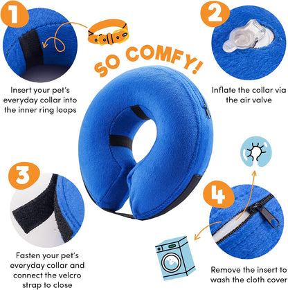 BENCMATE Inflatable Dog Cone Collar Alternative
