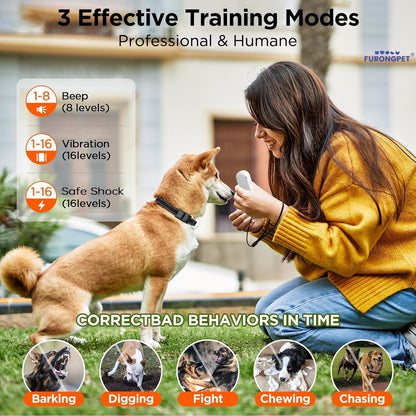 Dog Shock Collar, 3300Ft Dog Training Collar With Remote