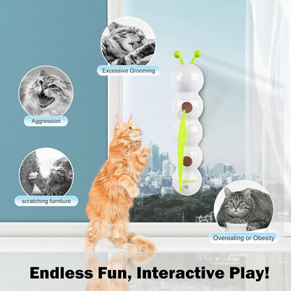 😽Smart Interactive Electric Caterpillar Cat Toy