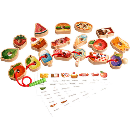 Montessori Caterpillar Lacing Toy