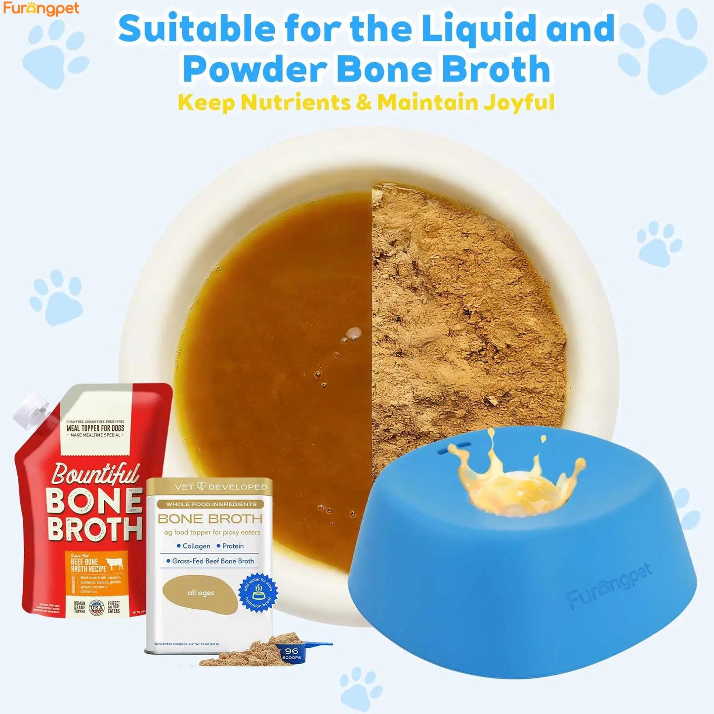 Furongpet™ No-Spill Rolling Ball Dog Licking Bowl for Treats