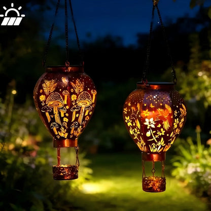 🌞 Solar Hot Air Balloon Garden Lantern
