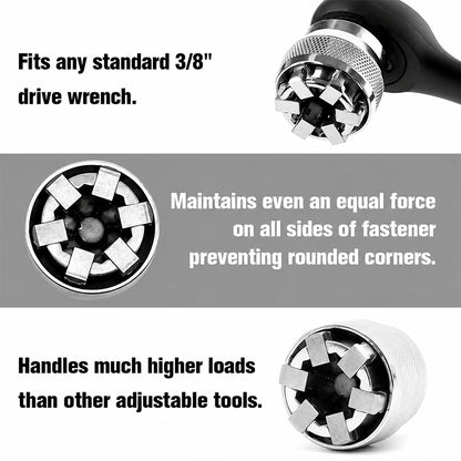 Adjustable Universal Socket Wrench