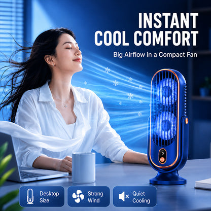 Portable Table Fan with 5 Speeds