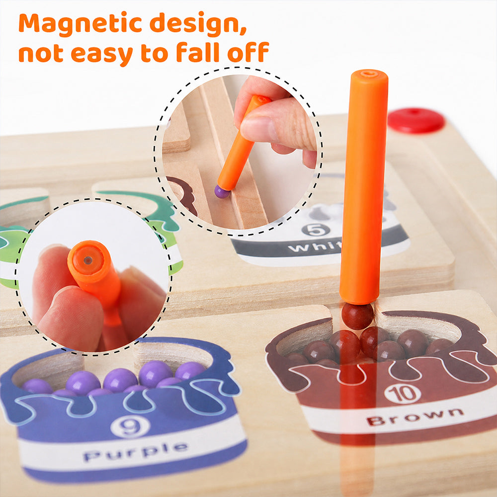 Magnetic Color & Number Counting Maze