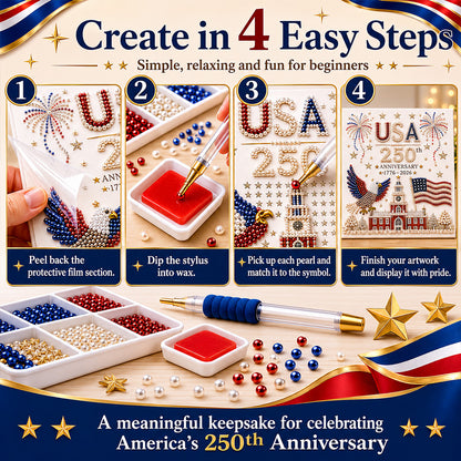 USA 250th Anniversary DIY Pearl Painting Kit