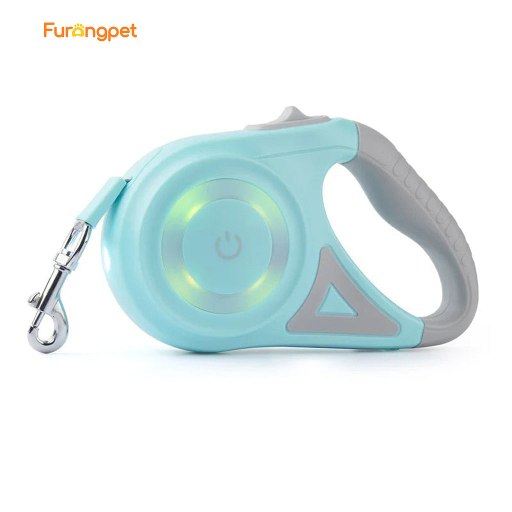Automatisk LED-Hundkoppel med Ficklampa（196 in）