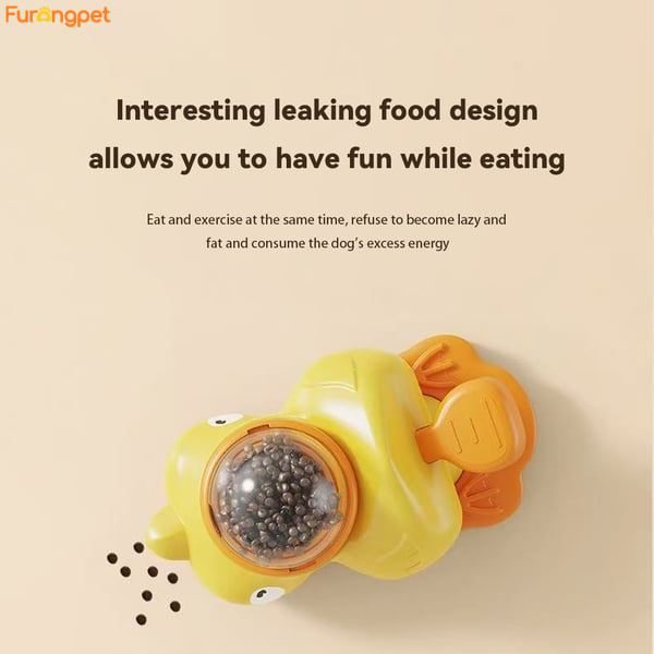 Interactive Duck Pet Feeder and Slow Feed Toy