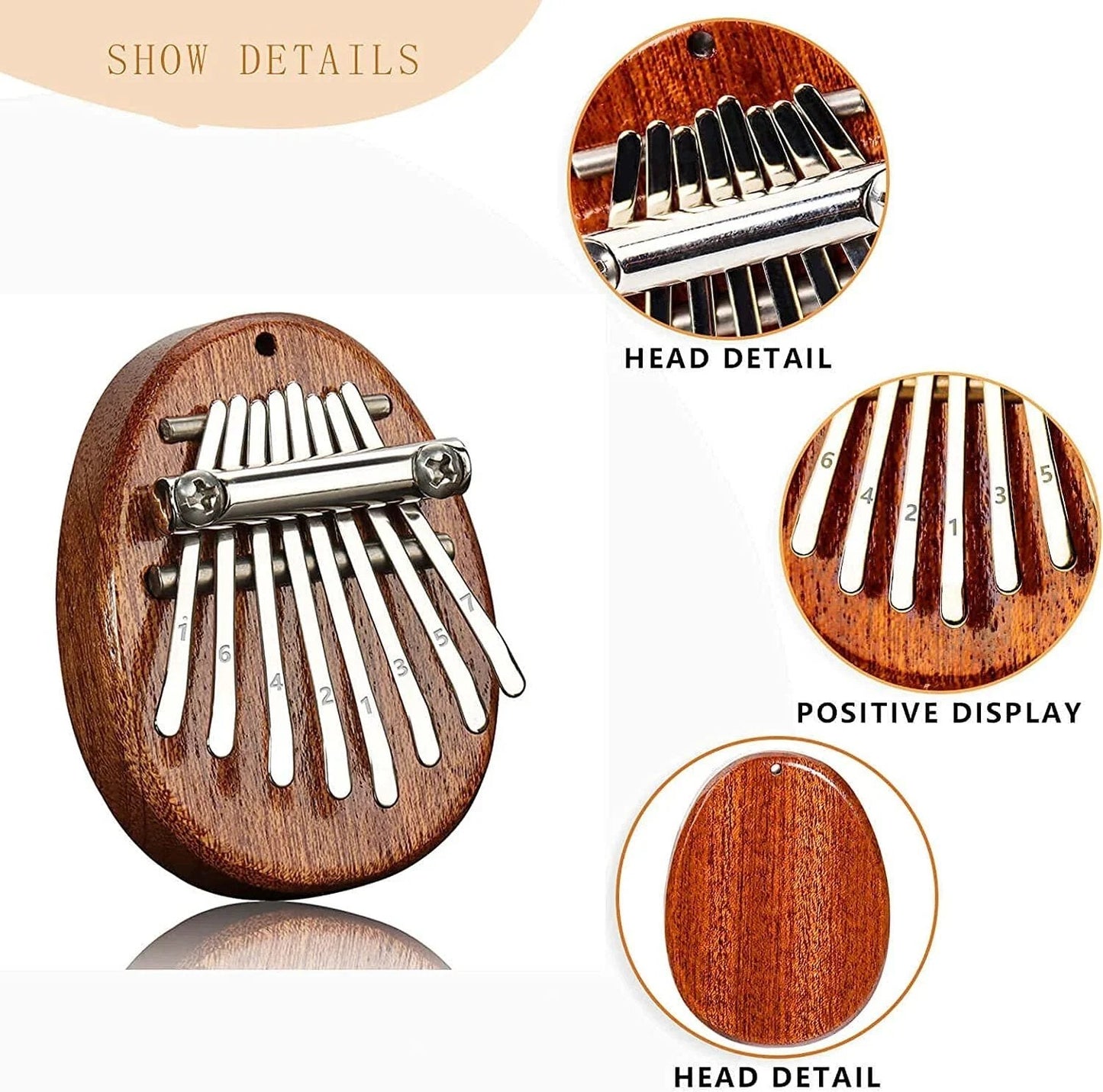 8-Tone Exquisite Kalimba Thumb Piano