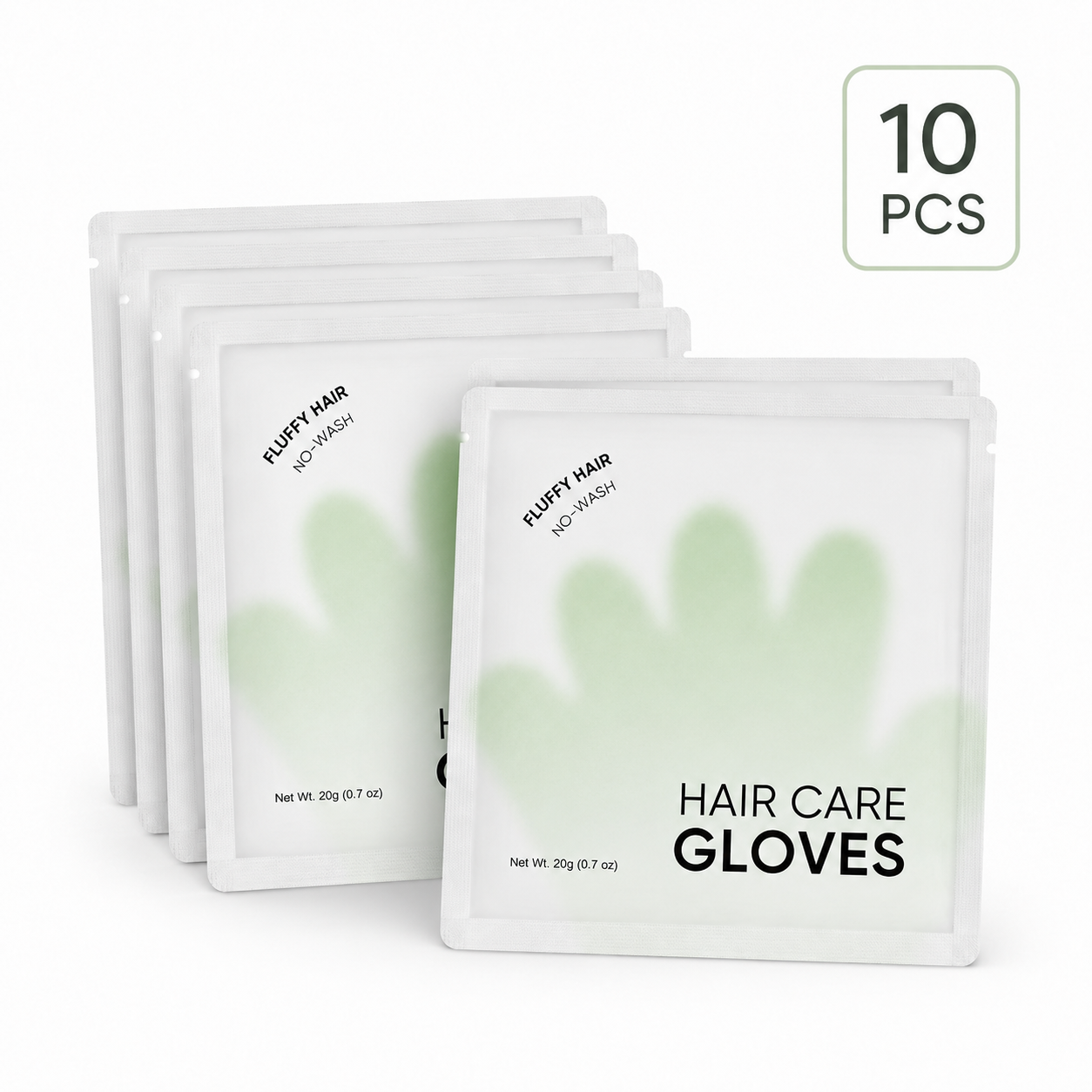 Rinse-Free Hair Cleansing Gloves for Oil Control