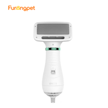 Furongpet™ 2-in-1 Dog Dryer with Slicker Brush for Small Dogs and Cats, Pet Hair Dryer, Dog Blow Dryer for Grooming with 300 Watts, 75-85 dB, Adjustable Temperature, Overheat Protection