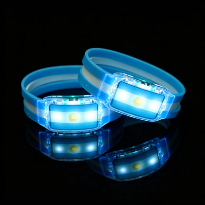 Light-Up Country Flag Bracelets with LED Lights