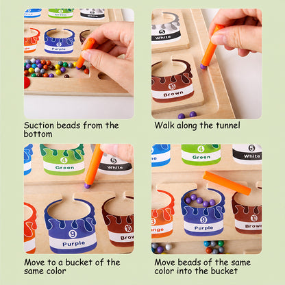 Magnetic Color & Number Counting Maze