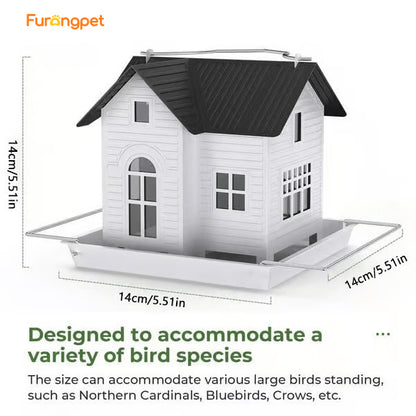 🐦Solar-Powered Glowing Bird Feeder House🏡