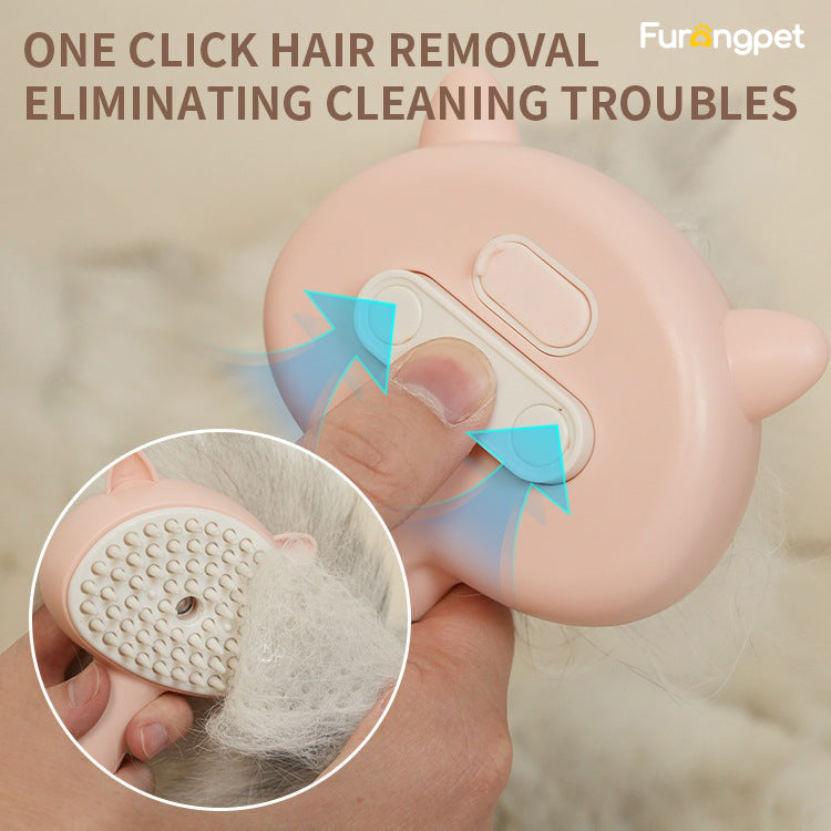 Rechargeable Mist Pet Grooming Brush for Dogs & Cats