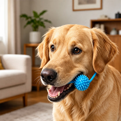 🐶 Adjustable Dog Tooth Cleaning Chew Stick – Durable Rubber Dental Toy for Easy Oral Care