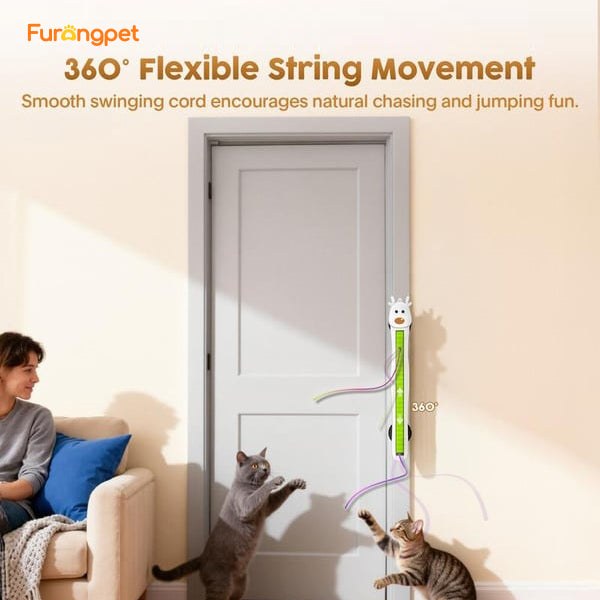 Auto Motion Flying Rope Interactive Cat Toy