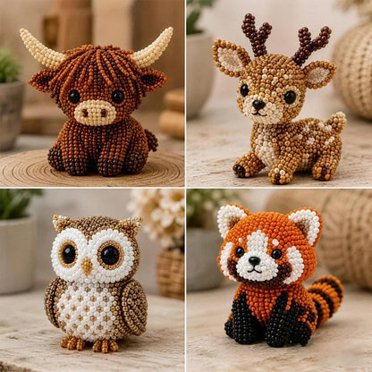 Cute 3D Beaded Animal DIY Kit