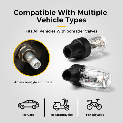 Motion-Activated LED Wheel Valve Lights