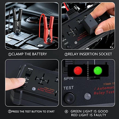 🚘12V/24V Automotive Relay Tester
