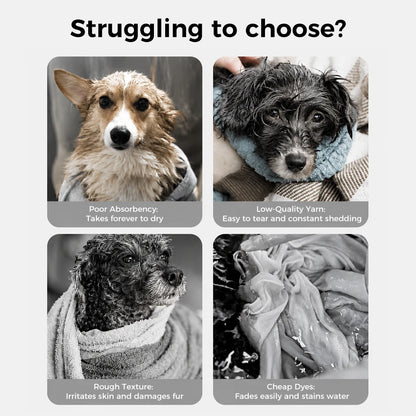Ultra-Absorbent Dog Bathrobe – Quick Dry & Cozy