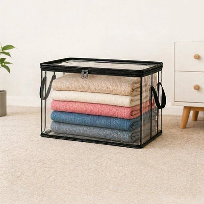 Heavy-Duty Clear Storage Bag for Clothes & Moving