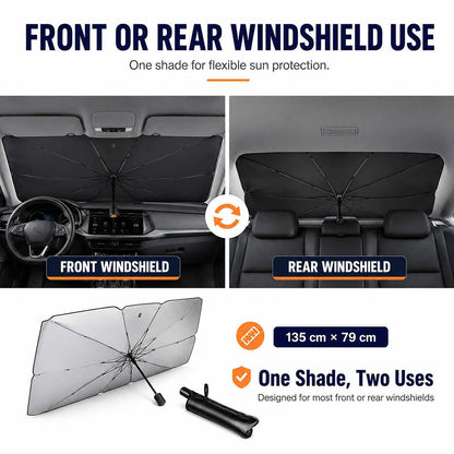 Foldable Car Windshield Sun Shade Umbrella