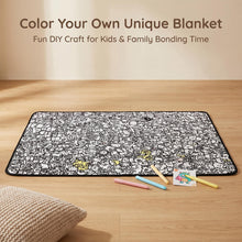 Color Your Own Blanket – Kids Calming DIY Art Craft Blanket for Creative Play