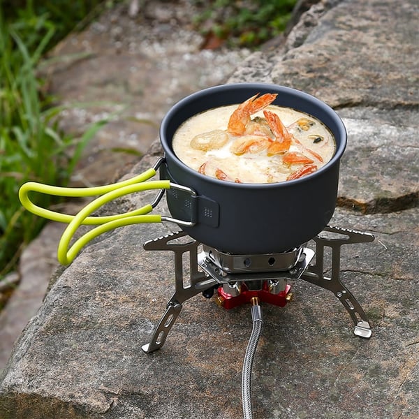 🔥Camping Gas Burner – 5800W, Piezo Ignition, Windproof