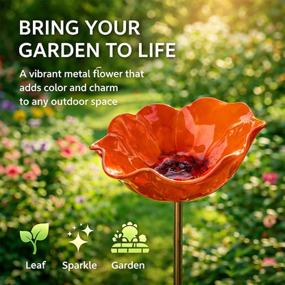 Furongpet™ Handmade Metal Flower Garden Stake Beautiful Outdoor Decor That Never Fades