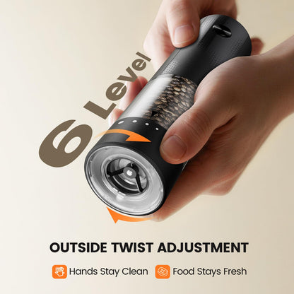 Electric Salt and Pepper Grinder Set - Rechargeable Automatic Salt and Pepper Shakers