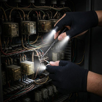 Hands-Free LED Work Gloves