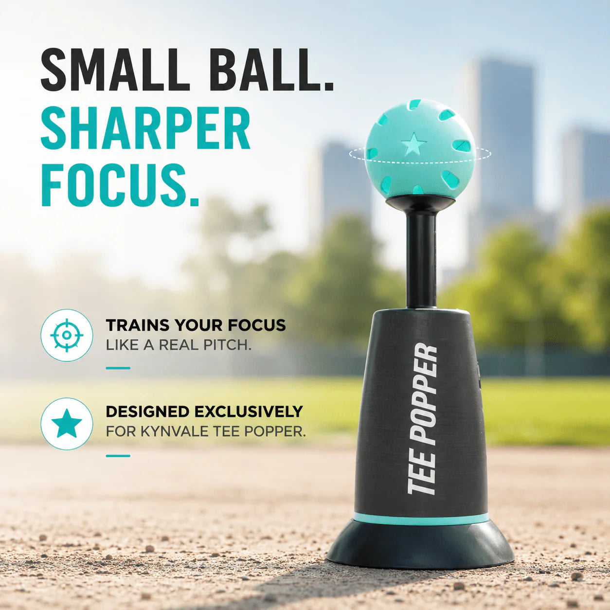 Portable Automatic Baseball Batting Training Tee Popper