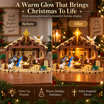 🔥 Build The Christmas Story – Nativity Scene Building Block Set