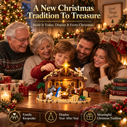 🔥 Build The Christmas Story – Nativity Scene Building Block Set