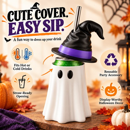 👻Spooky Sips Ghost Drink Sleeve