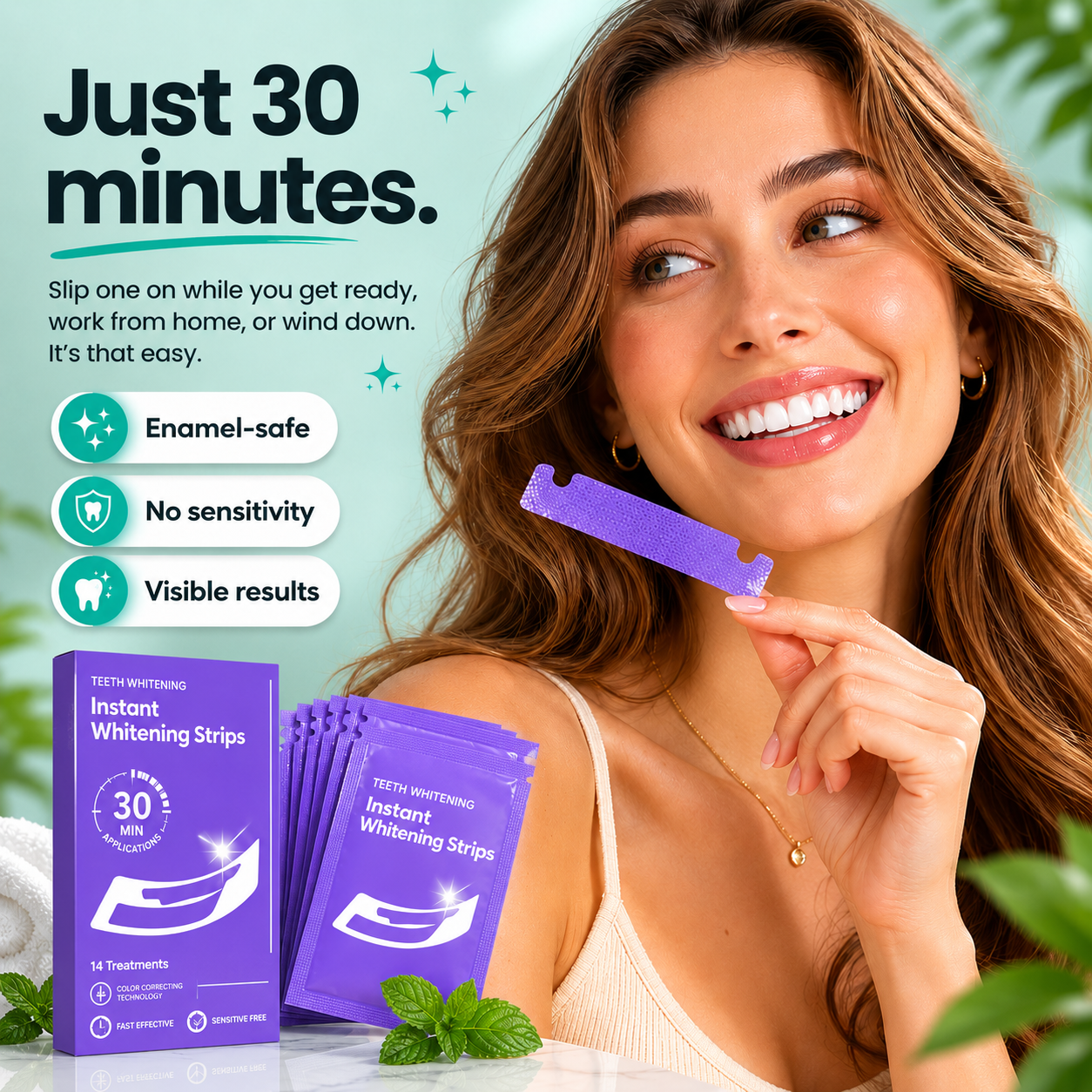 Whitening Strips – Professional Teeth Whitening in Just 30 Minutes